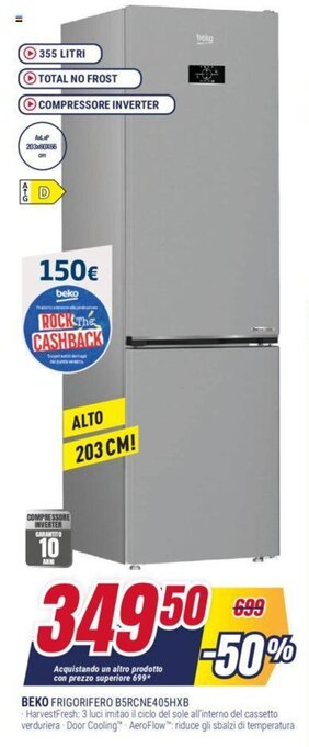 Trony BEKO FRIGORIFERO B5RCNE405HXB offerta
