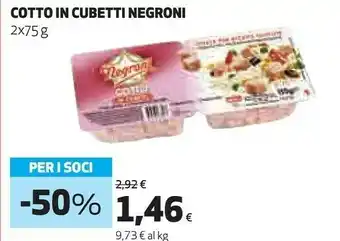 Coop Negroni Cubetti Cotto offerta