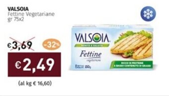 Prezzemolo e Vitale VALSOIA Fettine Vegetariane gr 75x2 offerta