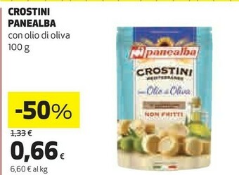 Coop Panealba Crostini Con Olio Di Oliva 100g offerta