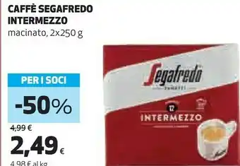 Coop Segafredo Zanetti - Intermezzo Caffè 250 G(ml) offerta