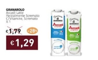 Prezzemolo e Vitale GRANAROLO Accadi Latte Parzialmente Scremato C/Vitamine, Scremato It 1 offerta