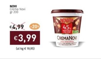 Prezzemolo e Vitale NOVI Crema Novi gr 200 offerta