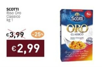 Prezzemolo e Vitale SCOTTI Riso Oro Classico kg 1 offerta