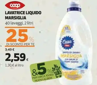 Coop Finish Coop Lavatrice Liquido Marsiglia offerta