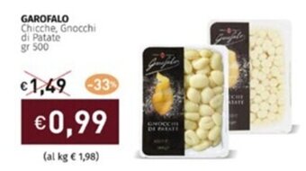 Prezzemolo e Vitale GAROFALO Chicche, Gnocchi di Patate gr 500 offerta