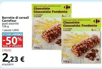 Carrefour Carrefour - Chocolate Cioccolato Fondente 126 G(ml) offerta
