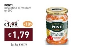 Prezzemolo e Vitale PONTI Insalatina di Verdure gr 290 offerta