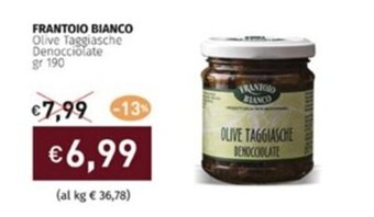 Prezzemolo e Vitale FRANTOIO BIANCO Olive Taggiasche Denocciolate gr 190 offerta