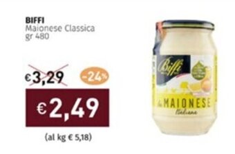 Prezzemolo e Vitale BIFFI Maionese Classica gr 480 offerta