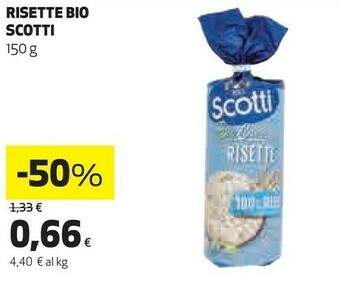 Coop Riso Scotti - Risette 100% Riso Biologiche 150 G(ml) offerta