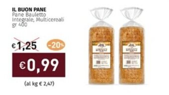 Prezzemolo e Vitale IL BUON PANE Pane Bauletto Integrale, Multicereali gr 400 offerta