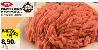 Coop Coop Macinato Scelto Di Bovino Adulto offerta