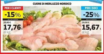 Coop Cuore Di Merluzzo Nordico offerta