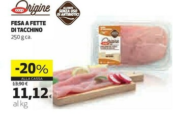 Coop Coop Fesa A Fette Di Tacchino 250g offerta