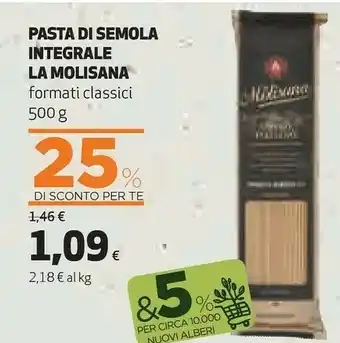 Coop La Molisana Spaghetti Integrali offerta
