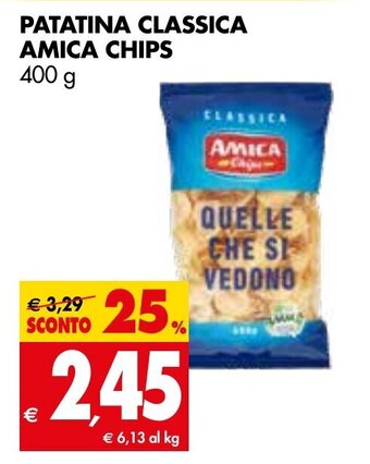 Tigros PATATINA CLASSICA AMICA CHIPS 400 g offerta
