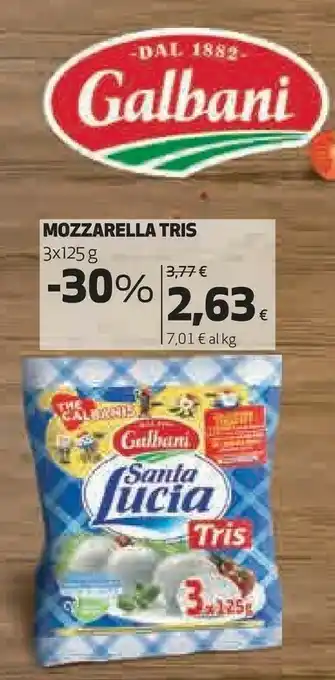Coop Galbani Mozzarella Tris offerta