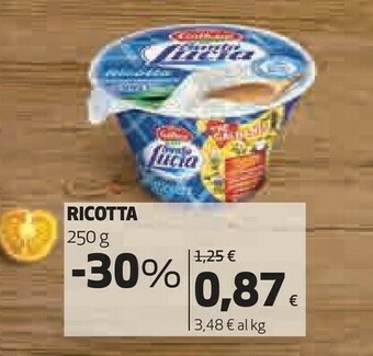Coop Galbani Ricotta Santa Lucia 250 G(ml) offerta