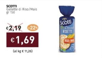 Prezzemolo e Vitale SCOTTI Gallette di Riso/Mais gr 150 offerta