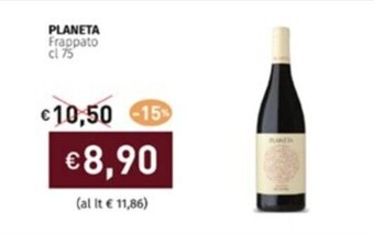 Prezzemolo e Vitale PLANETA Frappato cl 75 offerta