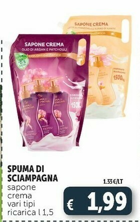 Deco Supermercati Spuma di Sciampagna Sapone Crema offerta