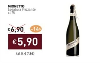 Prezzemolo e Vitale MIONETTO Legatura Frizzante cl 75 offerta