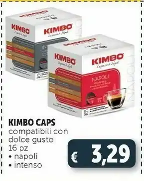 Deco Supermercati Kimbo Caps Napoli/ Intenso Compatibili Con Dolce Gusto 16 Pz offerta