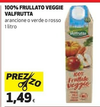 Coop Valfrutta 100% Frullato Veggie Mango Mela Zucca Carota offerta