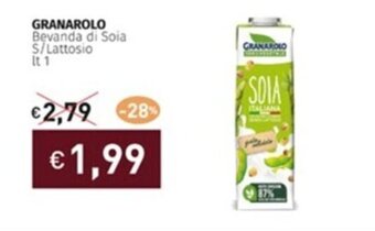 Prezzemolo e Vitale GRANAROLO Bevanda di Soia S/Lattosio lt 1 offerta