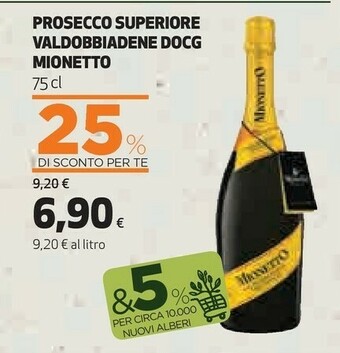 Coop Mionetto Prosecco offerta