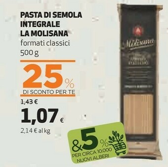 Coop La Molisana Pasta Di Semola Integrale offerta