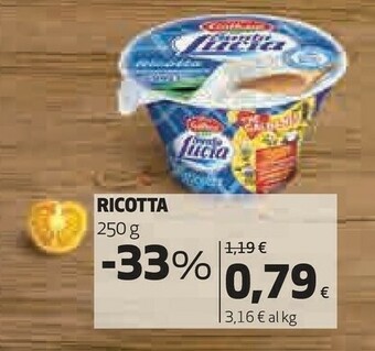 Coop Galbani Santa Lucia Ricotta 250 G(ml) offerta