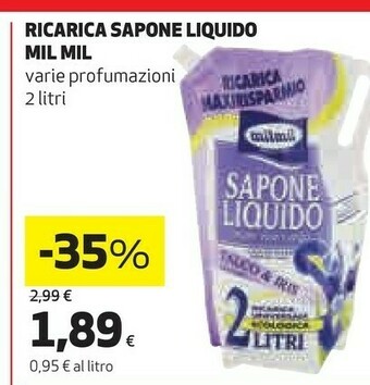 Coop Mil Mil Ricarica Sapone Liquido offerta