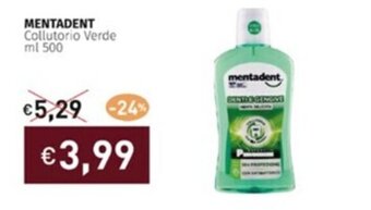 Prezzemolo e Vitale MENTADENT Collutorio Verde ml 500 offerta