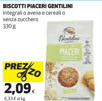 Coop Gentilini Piaceri Con Fiocchi Di Avena E Cereali Croccanti offerta