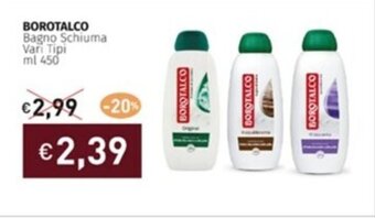 BOROTALCO Bagno Schiuma Vari Tipi ml 450
