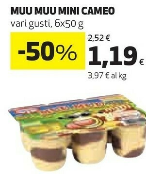 Coop Cameo Muu Muu Mini Vaniglia 300 G(ml) offerta