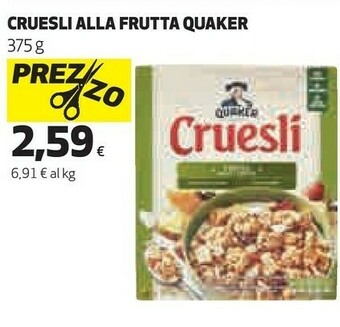Coop Quaker - Cruesli 4 Frutti Secchi 375 G(ml) offerta