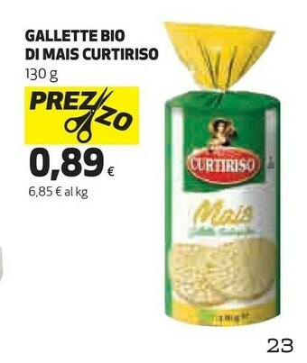 Coop Curtiriso - Gallette Di Rio E Mais Biologiche 130 G(ml) offerta