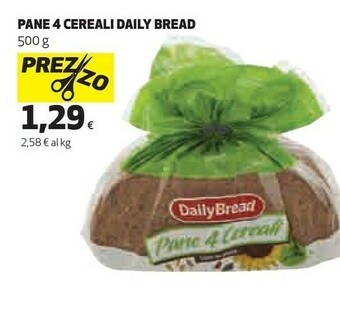 Coop Daily Bread - Pane 4 Cereali + Semi Di Lino E Semi Di Girasole 500 G(ml) offerta