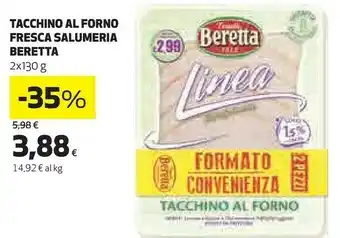 Coop Beretta Tacchino Al Forno 130 G(ml) offerta