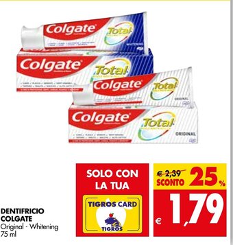 Tigros DENTIFRICIO COLGATE 75 ml offerta