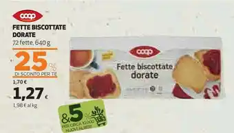 Coop Coop Fette Biscottate Dorate offerta