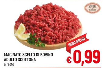 A&O MACINATO SCELTO DI BOVINO ADULTO SCOTTONA offerta
