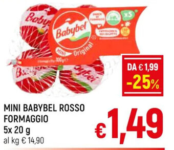 MINI BABYBEL ROSSO FORMAGGIO 5x 20 g