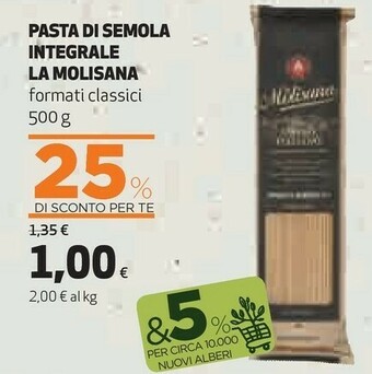 Coop La Molisana Pasta Di Semola Integrale offerta