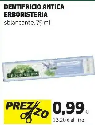 Coop Erboristeria Dentifricio Antica offerta
