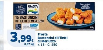 Sigma Frosta bastoncini di filetti di merluzzo offerta