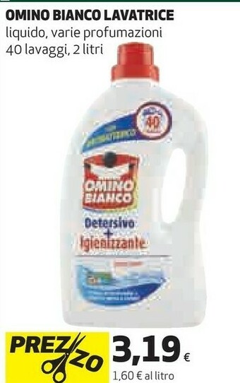 Coop Omino Bianco Lavatrice offerta